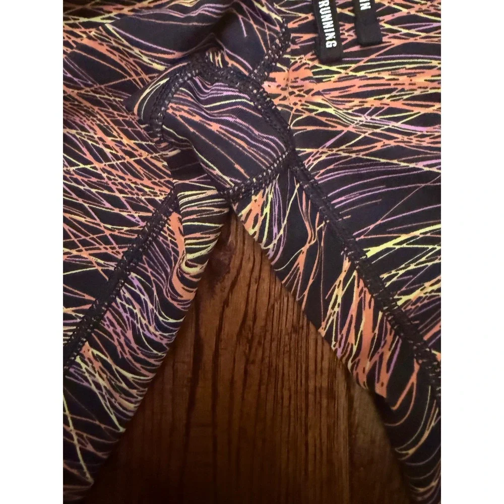 Nike Running Dri-FIT Leggings Women's Small Abstract Print Mesh Reflective